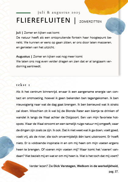 Zenbrief april maandteksten